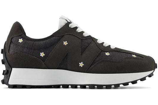 New Balance 327 Black Cement Floral Embroidery (Women's)
